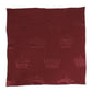 Dolce & Gabbana Maroon Silk Crown Square Men Foulard Scarf