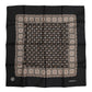 Dolce & Gabbana Black Brown Patterned Square Foulard Scarf