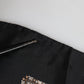 Dolce & Gabbana Black Brown Patterned Square Foulard Scarf