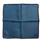 Dolce & Gabbana Blue DG Crown Silk Square Men Foulard Scarf