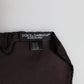 Dolce & Gabbana Brown DG Crown Silk Square Men Foulard Scarf