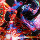 Dolce & Gabbana Black Multicolor Print Square Foulard Scarf