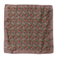 Dolce & Gabbana Brown Chili Print Silk Square Foulard Scarf