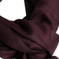 Dolce & Gabbana Maroon Cashmere Neck Warmer Wrap Shawl Scarf