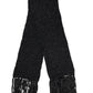 Dolce & Gabbana Black Cashmere Neck Warmer Wrap Shawl Scarf