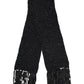 Dolce & Gabbana Black Cashmere Neck Warmer Wrap Shawl Scarf