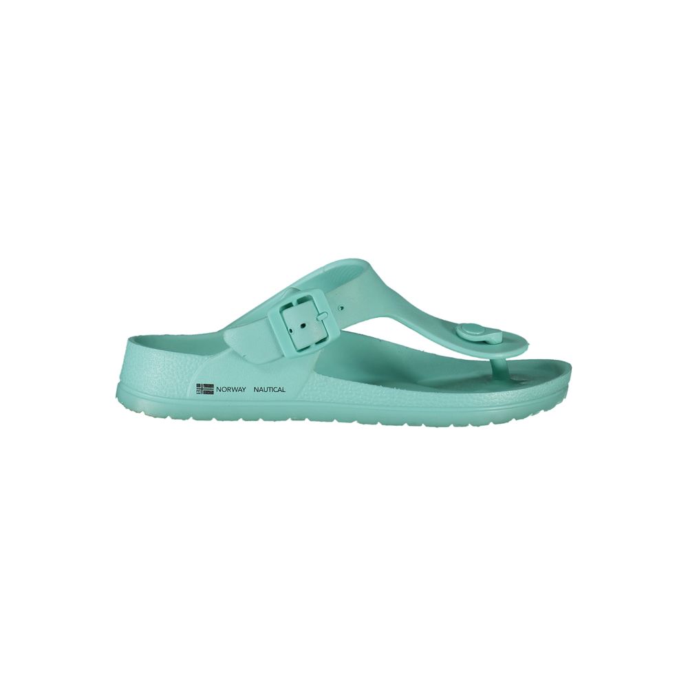 Norway 1963 Azzurro Plastica Women Ciabatta
