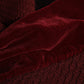 Dolce & Gabbana Maroon Black Neck Warmer Wrap Shawl Scarf