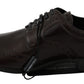 Dolce & Gabbana Brown Leather Broques Oxford Wingtip Shoes