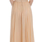 Dolce & Gabbana Beige Silk Ball Gown Full Length Dress