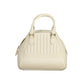 Mario Valentino Bianco Polyurethane Women's Bag with Handles and Shoulder Strap