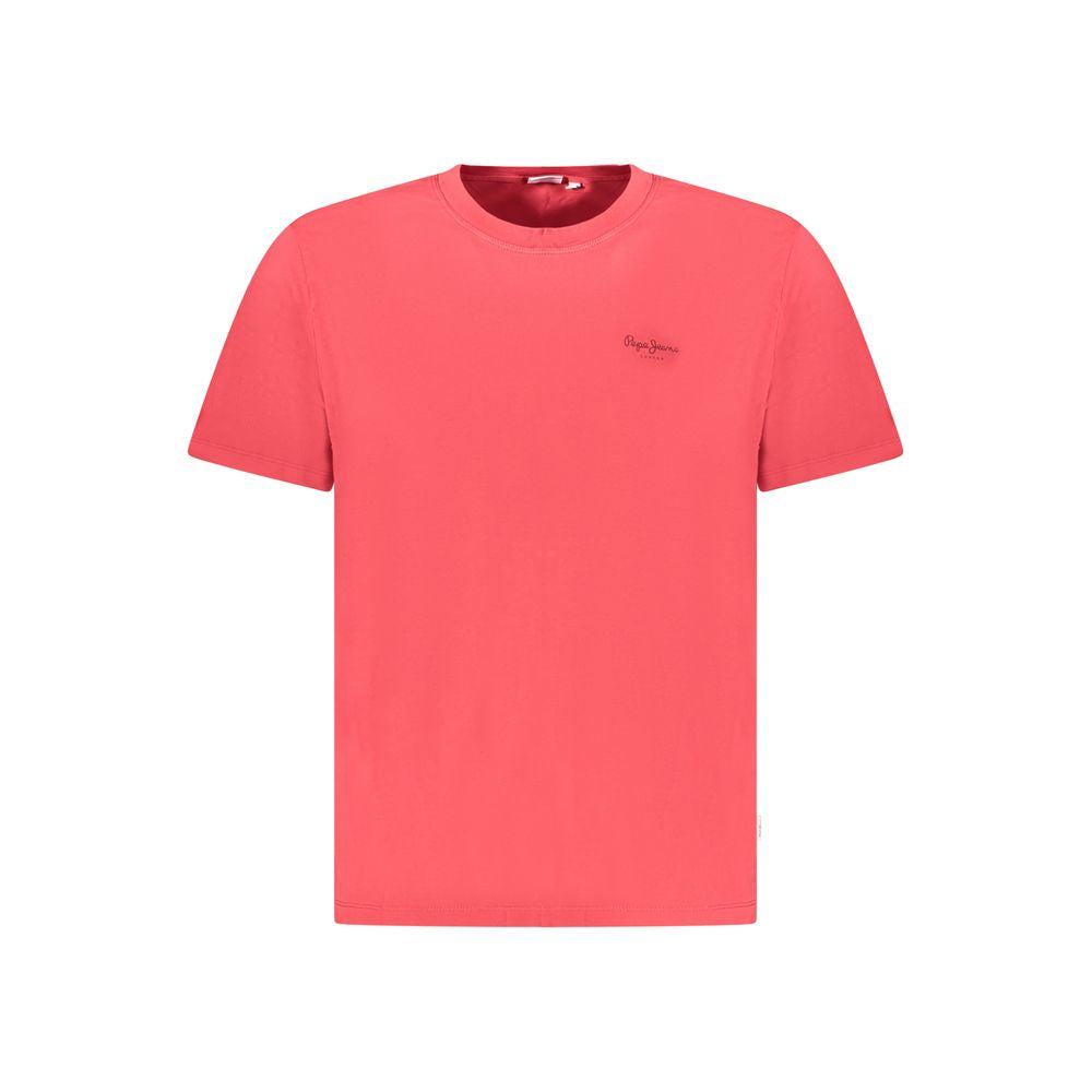 Pepe Jeans Rosso Cotton Men T-Shirt