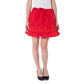 Denny Rose Red Polyester Women Skirt