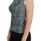 Dolce & Gabbana Blue Wool Sweater Sleeveless Pullover