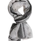 Dolce & Gabbana White Black Silk Warmer Wrap Foulard Scarf