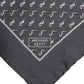 Dolce & Gabbana Black Fish Print Silk Square Men Foulard Scarf