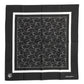 Dolce & Gabbana Black White Printed Square Men Foulard Scarf