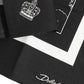 Dolce & Gabbana Black White Printed Square Men Foulard Scarf