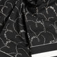 Dolce & Gabbana Black White Printed Square Men Foulard Scarf