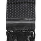 Dolce & Gabbana Black White Polka Dot Fringes Foulard Scarf