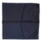 Dolce & Gabbana Dark Blue Silk Square Men Foulard Scarf