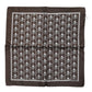 Dolce & Gabbana Brown Skull Silk Square Men Foulard Scarf