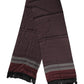 Dolce & Gabbana Maroon Dotted Silk Fringes Foulard Scarf