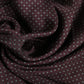 Dolce & Gabbana Maroon Dotted Silk Fringes Foulard Scarf