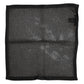 Dolce & Gabbana Black Patterned Cotton Square Foulard Scarf