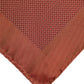 Dolce & Gabbana Orange Silk Square Men Foulard Scarf