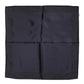 Dolce & Gabbana Dark Blue Silk Square Men Foulard Scarf