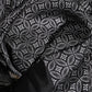 Dolce & Gabbana Black Patterned Fringes Men Foulard Scarf