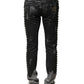 Dolce & Gabbana Black Washed Embellished Skinny Denim Jeans