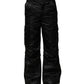 Dolce & Gabbana Black Nylon DG Logo Straight Pants