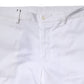 Dolce & Gabbana White Cotton Straight Logo Men Pants