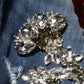 Dolce & Gabbana Blue Cotton Rhinestone Embellish Denim Jeans