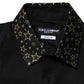 Dolce & Gabbana Black Cotton GOLD Long Sleeves Dress Shirt