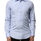 Dolce & Gabbana Light Blue Cotton Long Sleeves Dress Shirt