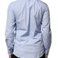 Dolce & Gabbana Light Blue Cotton Long Sleeves Dress Shirt