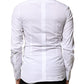 Dolce & Gabbana White GOLD Embroidery Detailed Dress Shirt