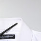 Dolce & Gabbana White GOLD Embroidery Detailed Dress Shirt