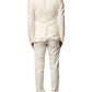 Dolce & Gabbana Ivory Wool 3 Piece Single Breasted Suit