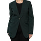 Maison Margiela Green Single Breasted One Button Coat Jacket