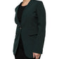 Maison Margiela Green Single Breasted One Button Coat Jacket