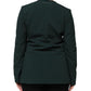 Maison Margiela Green Single Breasted One Button Coat Jacket