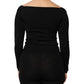 Dolce & Gabbana Black Viscose Long Sleeve Pullover Blouse Top