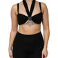 Dolce & Gabbana Black Cropped Viscose Halter Bustier Top