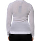 Dolce & Gabbana White Round Neck Long Sleeves Pullover Top
