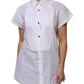 Dolce & Gabbana White Cotton Collared Short Sleeves Top