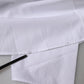 Dolce & Gabbana White Cotton Collared Short Sleeves Top